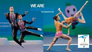 HIGHLIGHTS  2016 Acrobatic Worlds, Putian (CHN) – Men's and Women's Pairs  We are Gymnastics!