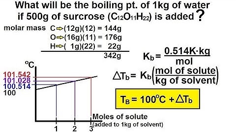 Chemistry - Solutions (37 of 53) Colligative Properties- Effects of Boiling & Freezing Pts: Ex 1