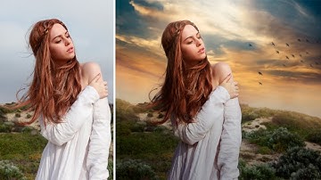 Photoshop CC Tutorial - Fantasy Sunset Color Effects