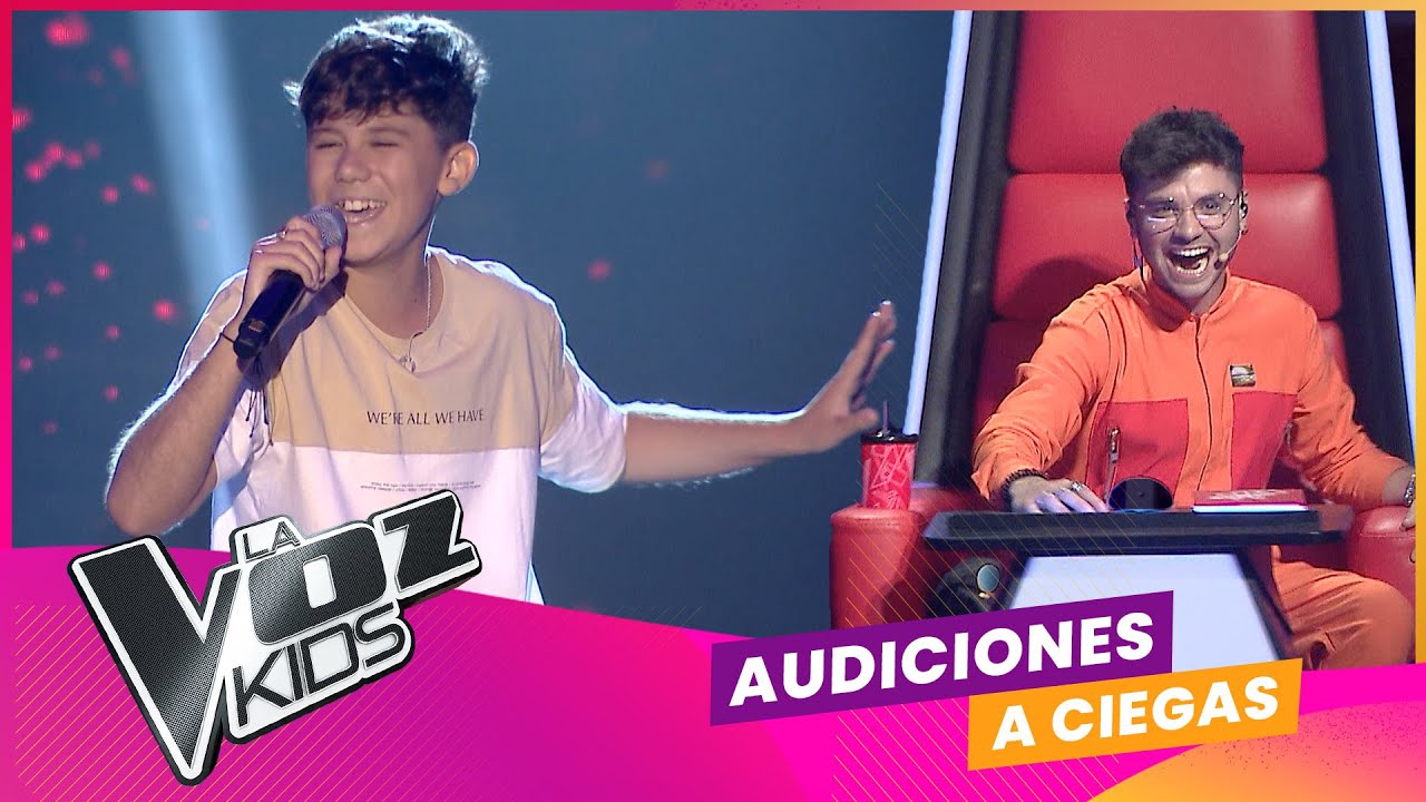Ezequiel Pérez canta Alma dinamita | Audiciones a ciegas | La Voz Kids Uruguay 2023