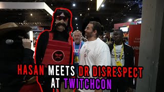 Hasanabi meets Dr DisRespect at TwitchCon (big fan moment at Twitchcon)