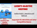 (V-29) Lucent Indian Polity MCQ Sessions and Sittings (P1) : Objective Questions with Explanation