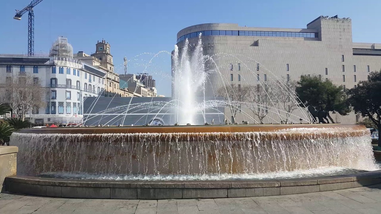 Barcelona fountain YouTube