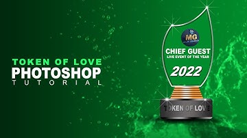 Token of love mockup design in photoshop