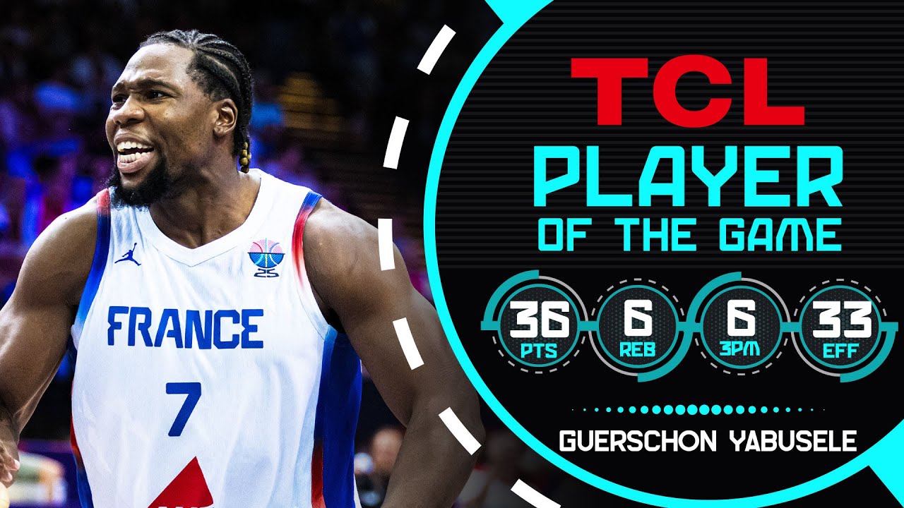 Guerschon Yabusele (36 PTS, 6 3PM) pops off in FRA 🇫🇷 win over POL 🇵🇱 at 