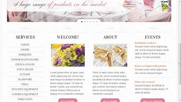 Event Planner Website Template