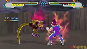 Dragon Ball Z Infinite World - SSj God Vegeta vs Golden Frieza