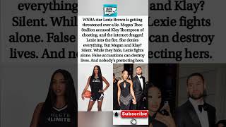 WNBA star get threats over false affair rumor. #LexieBrown  #MeganTheeStallion #WNBA  #shorts
