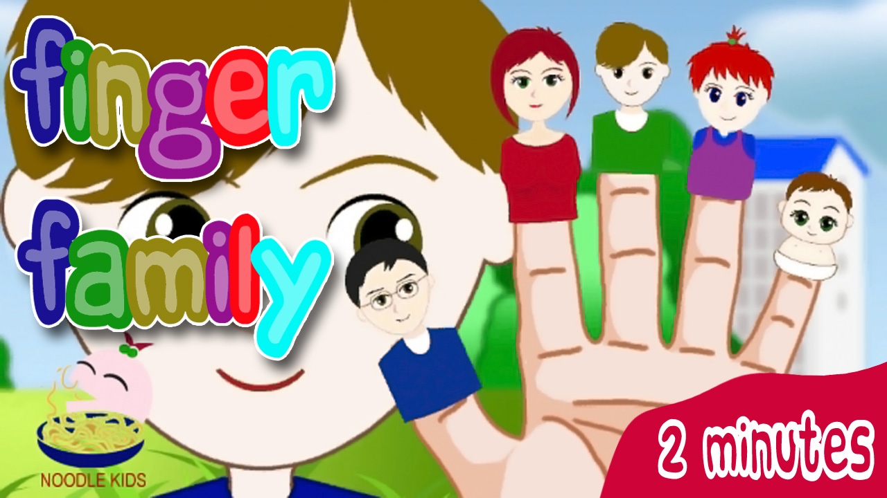 Finger Family Song, Let's Learn Family Members ~ Noodle Kids TV