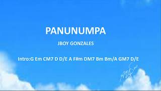 Video thumbnail of "PANUNUMPA With Chords and Lyrics"