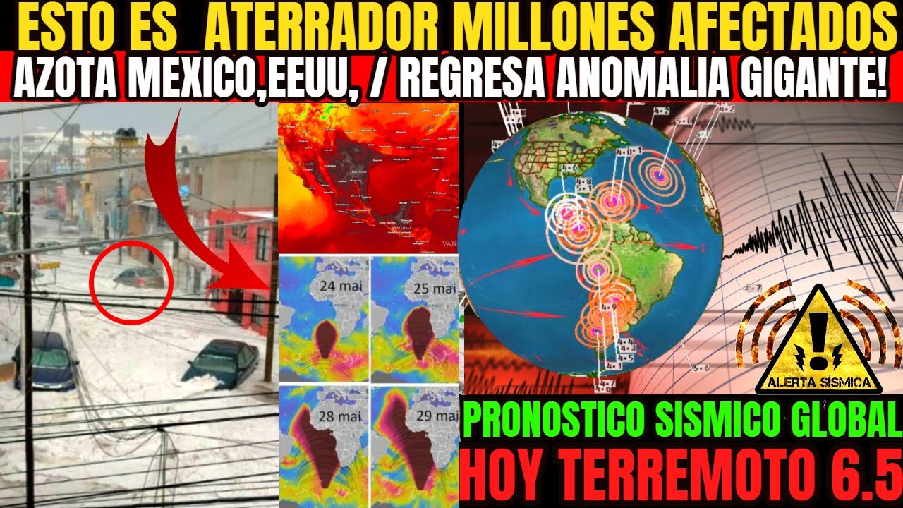 AHORA TERREMOTO 6.5 APARECE GIGANTE EN EL MAR / OLA DE CALOR EXTREMO EN