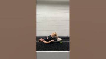 Short Lever Hamstring Bridge Isometric on Foam Roller