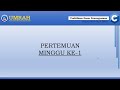 Video Pembelajaran Praktikum Dasar Pemrograman - Minggu 1