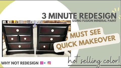 3 MINUTE NIGHTSTANDS MAKEOVER | QUICK FURNITURE REDESIGN