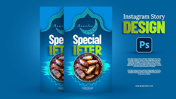 Ramadan Ifter Instagram Story Design  | Adobe Photoshop Tutorial