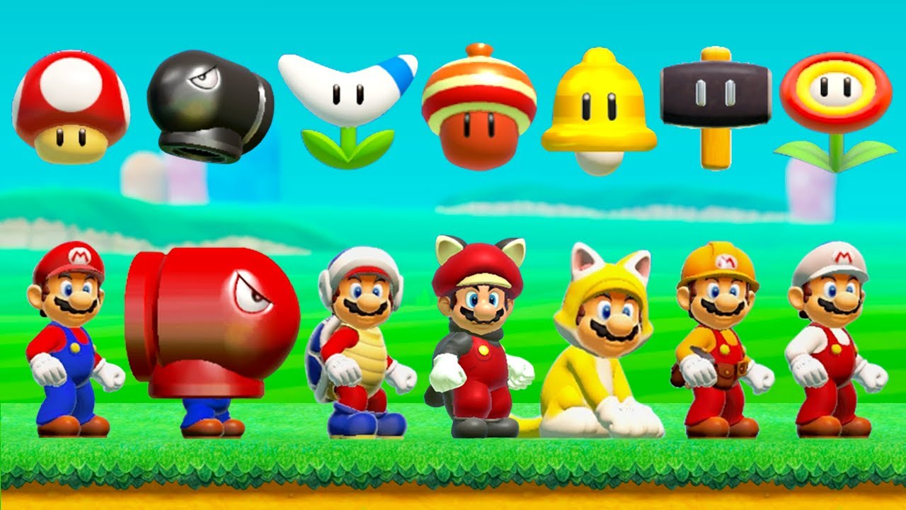 Super Mario Maker 1 & 2 All PowerUps YouTube