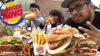 ⚠️Burger King MUKBANG | Whopper Burger | Chicken Fries | French Fries | Chicken Nuggets | Whopper Jr