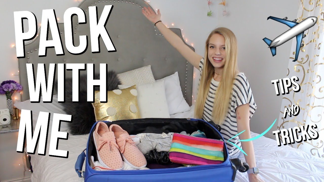 Pack With Me | My Tips & Tricks For Packing + Giveaway - YouTube