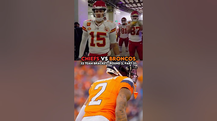 Chiefs vs Broncos (32 Team Bracket - Round 2, Part 23) #shorts
