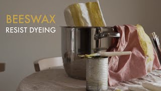 Silent Vlog | BEESWAX RESIST & NATURAL DYEING WITH 🥑