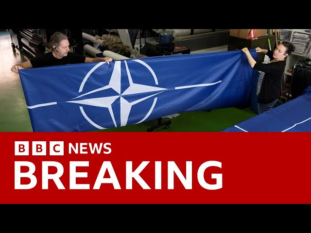 Sweden formally joins Nato military alliance | BBC News class=