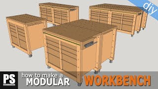 Servante « d'établi » modulable (DIY : Modular « workbench