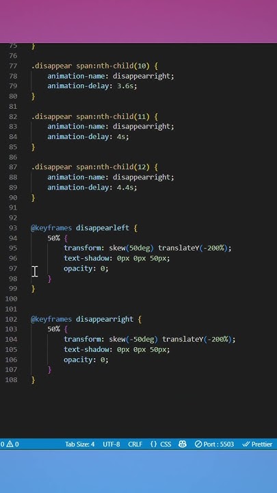 3D Text Disappear in HTML CSS #shorts #csstutorial - YouTube