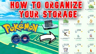 How to Organize your POKEMON GO Storage! (Living Dex & Shiny Dex Included!)