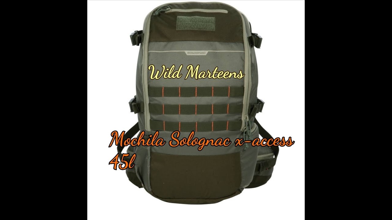 Mochila Caza Solognac Camuflaje Treemetic 45L Extensible Transporte Arma