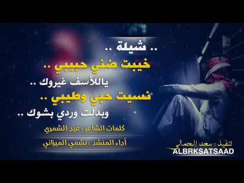 شيلة حزينة خيبت ضني حبيبي كلمات عيد الشمري أداء نشمي الميزاني  