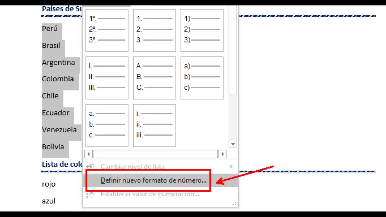Trabajando con Viñetas, Numeración y lista multinivel en Word YouTube Trabajando con Viñetas, Numeración y lista multinivel en Word YouTube