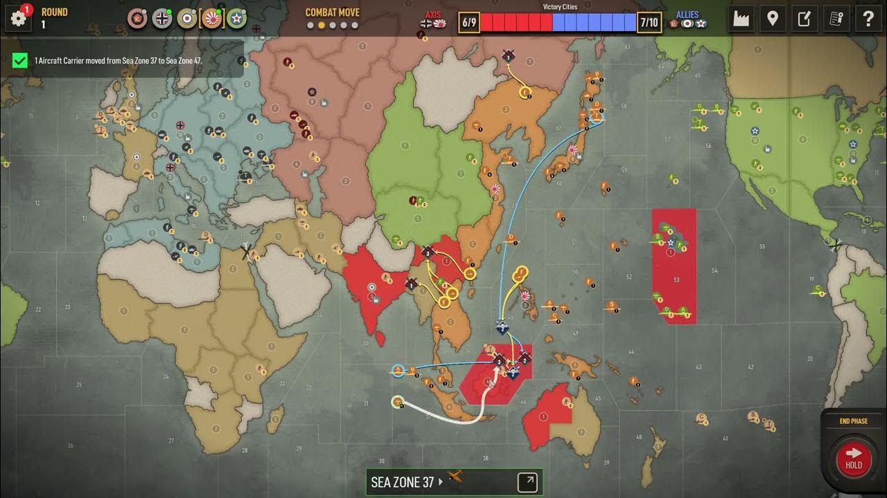 Axis & Allies 1942 Online Championship Game Vs Quintin AA League