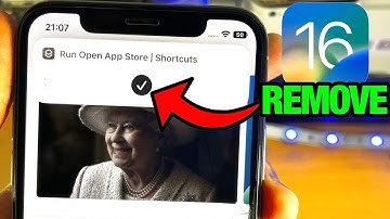 How To Remove Shortcut Notification on iPhone iOS 16.1.2 - iOS 15