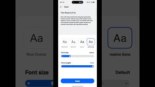 Trending Font For Realme Phones 🔥 #Android16 #RealmeUI7 #RealmeUpdate #Shorts