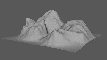 Maya Tutorial: How to create a mountain terrain using Brush, In Quick Steps