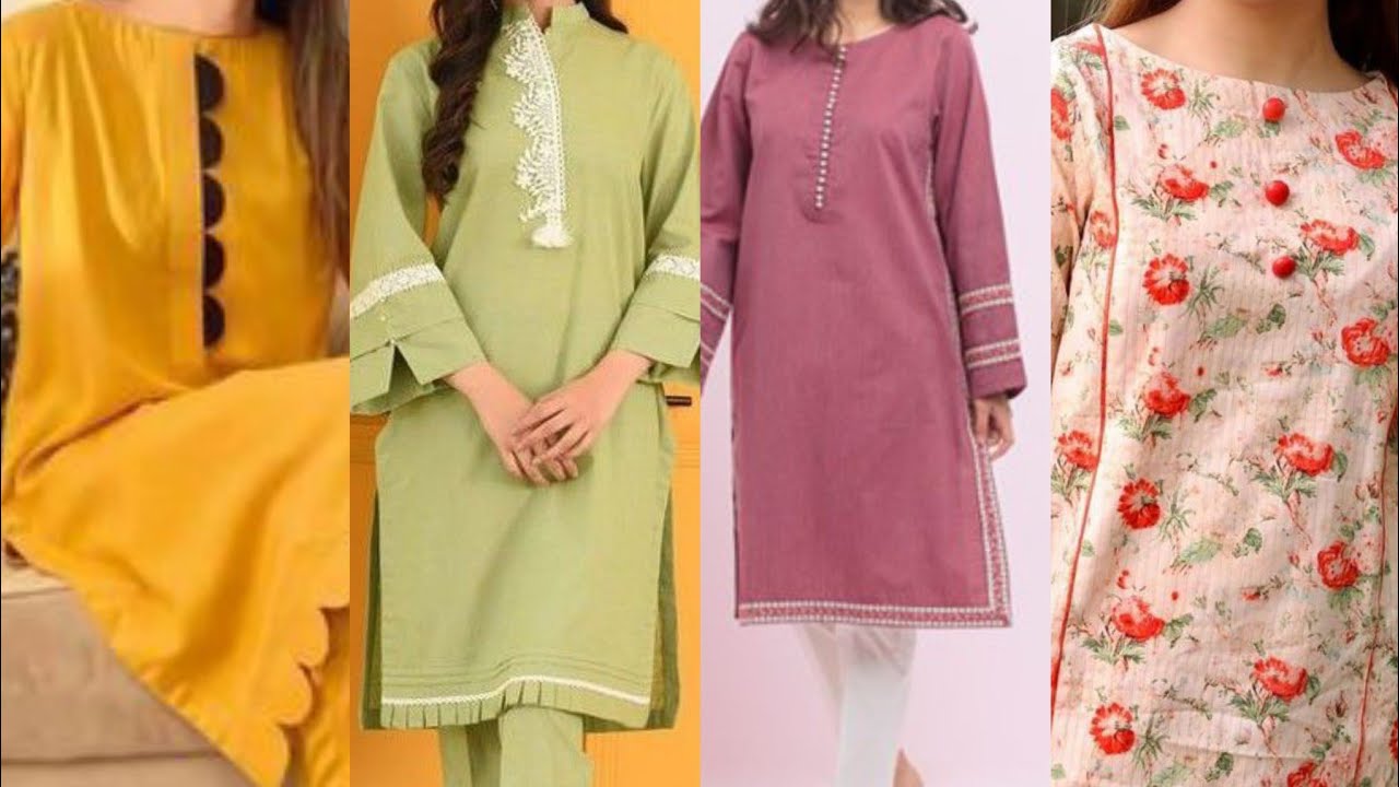 plane dress designing ideas with laces in 2023 || plane summer dresses