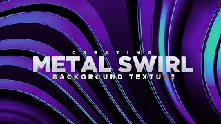 Abstract Metal Twirl Background (Photoshop)