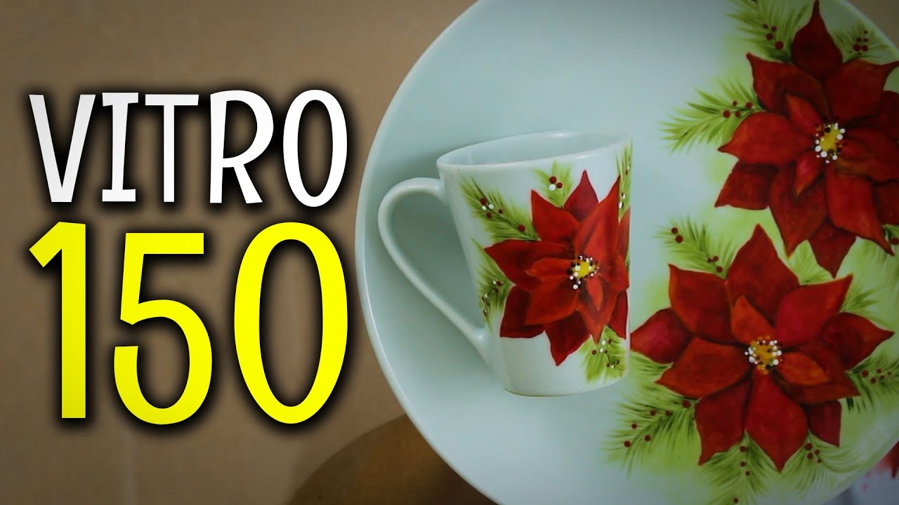 PINTANDO FLOR NA PORCELANA COM A TINTA VITRO 150!! ‹ Iolane Caron ›