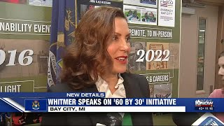 Gov. Whitmer speaks on '60 by 30' initiative