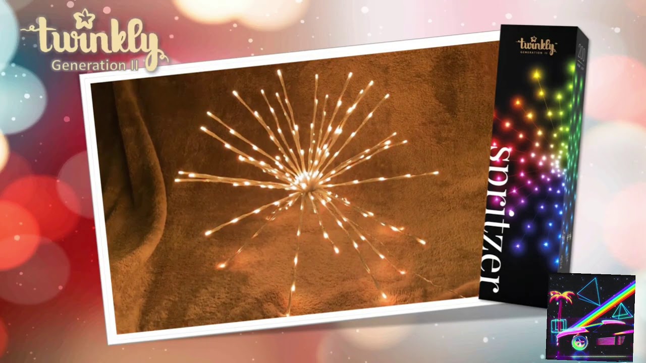 Smart LED Гирлянда Twinkly Spritzer RGB BT+WiFi кабель белый 40x5, 200 ламп