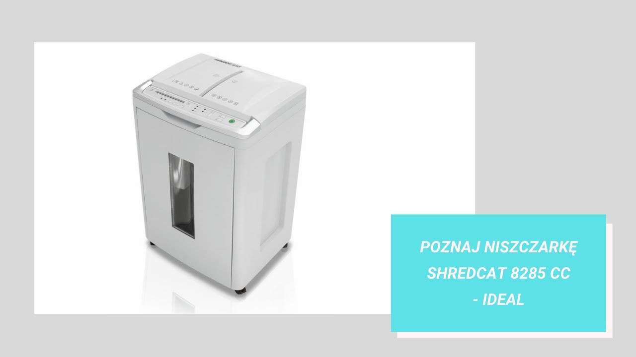 Poznaj niszczarkę Shredcat 8285 CC od IDEAL