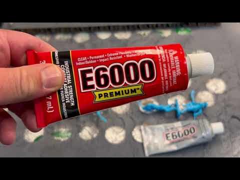 E-6000 glue VS new E-6000 premium in red tube made for plastics. 