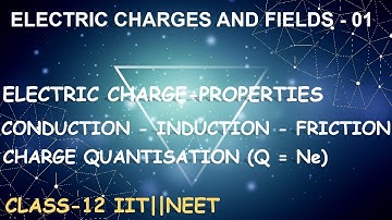 ELECTROSTATICS 01 - CLASS 12 || CHARGE DEFINITION, PROPERTIES - QUANTISATION - IITJEE/NEET COACHING