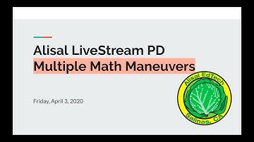 Multiple Math Maneuvers - 4/3/2020 Livestream PD