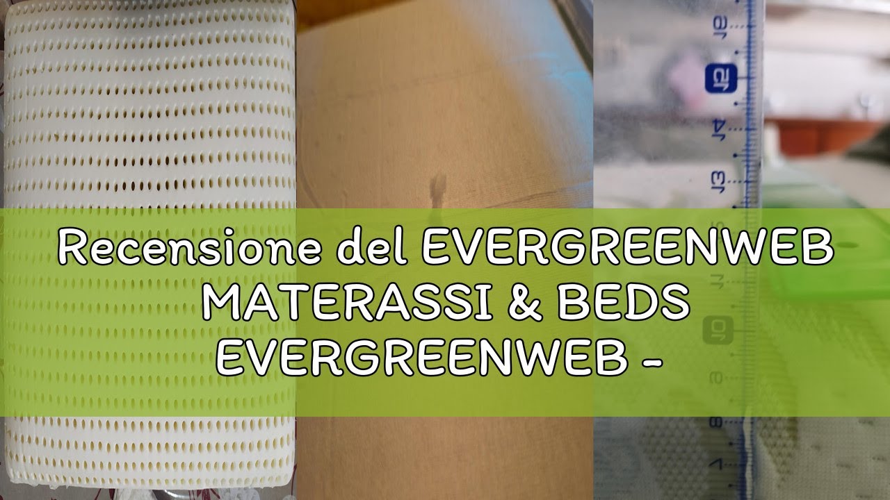 Recensione del EVERGREENWEB MATERASSI & BEDS EVERGREENWEB - Cuscino in Lattice 40x70 Alto 12cm Model
