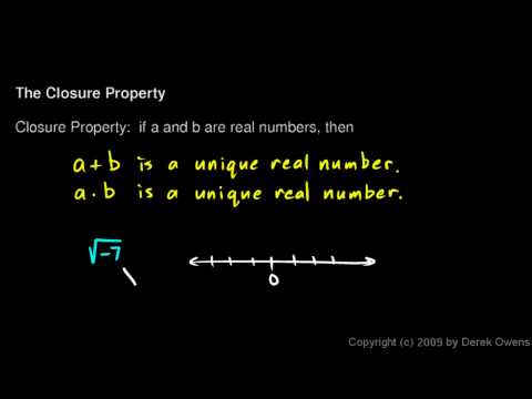 Algebra 1  2.01d - The Closure Property