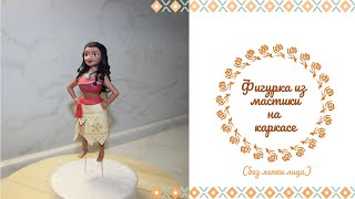 Часть 2. Моана из мастики . Лепим руки и юбку.