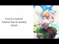 it's okay   Emma x listener ~requested~Listener has an anxiety attack - Lonely Teacup