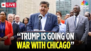 LIVE: Illinois Gov. Pritzker Holds Presser With Former Generals on Militarization of US Cities |N18G
