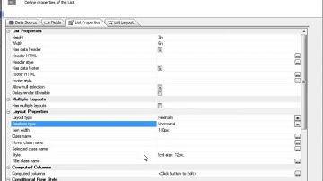 AA List Control - Horizontal Scrolling